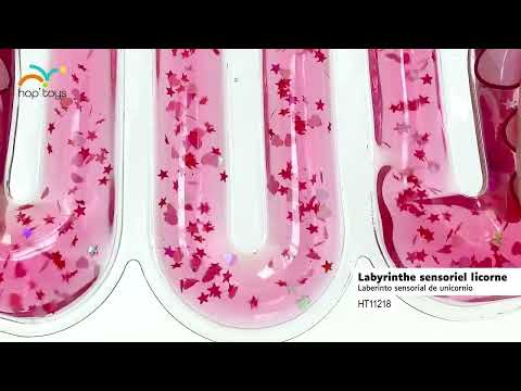 Cartel del vídeo de YouTube para Laberinto sensorial unicornio