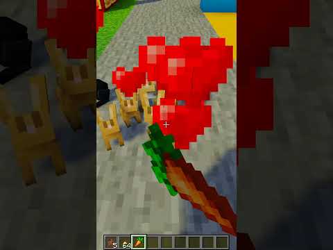 Insane Minecraft Trick: Reproducing Rabbits with Flowers!