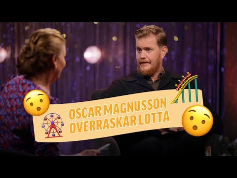 Kolla när Oscar överraskade Lotta Engberg