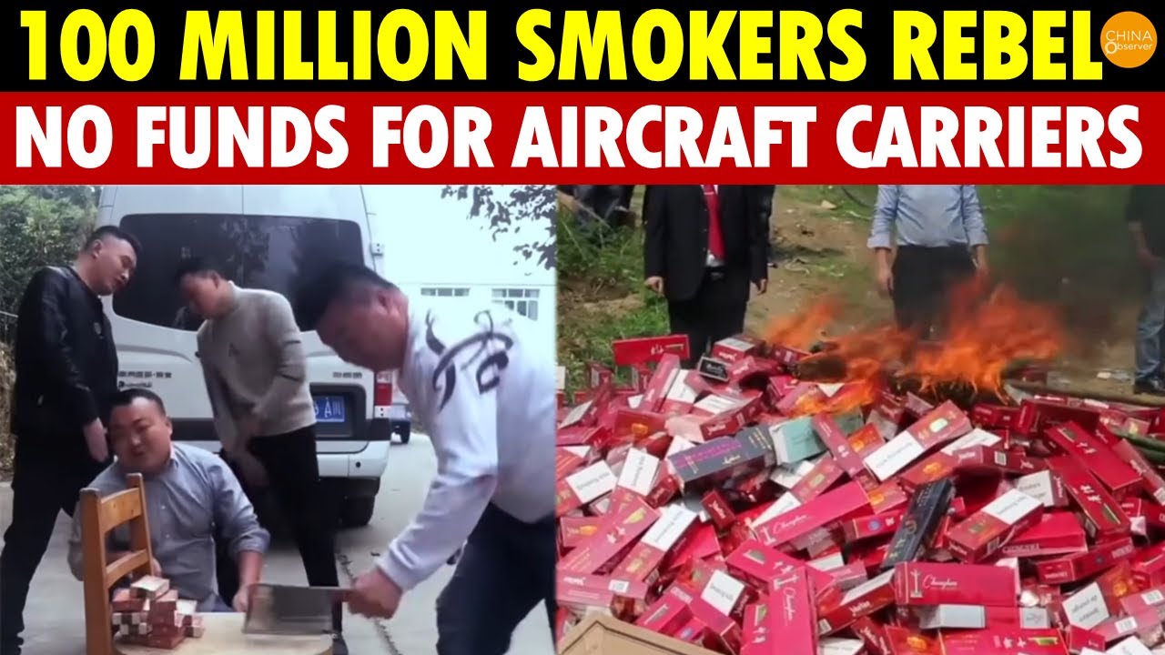 China in Panic: 100 Million Smokers Rebel, Trillions in Tax Loss, No Funds for Aircraft Carriers