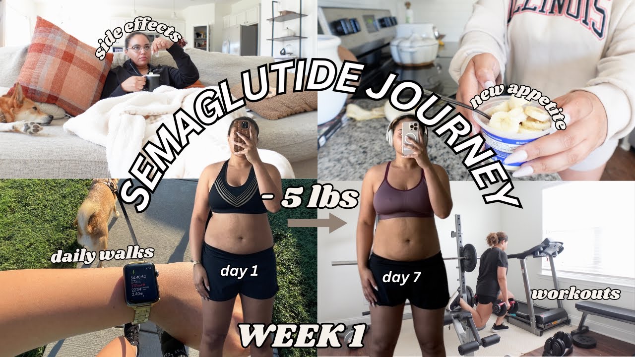 STARTING MY SEMAGLUTIDE JOURNEY  *week 1* // First injection, side effects, new appetite + work outs