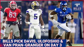 Buffalo Bills pick Ray Davis, Sedrick Van Pran-Granger & Edefuan Ulofoshio on Day 3 of NFL Draft