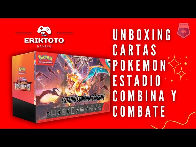 Vídeo relacionado con Pokémon: Estadio Combina y Combate de Escarlata y Púrpura-Llamas Obsidianas (2 Barajas de 40 Cartas, 11 Paquetes de Mejora y más)
