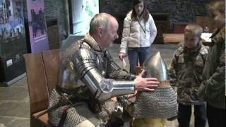 preview picture of video 'Cadw's 25th anniversary celebrations Caerphilly Castle 29.10.09'