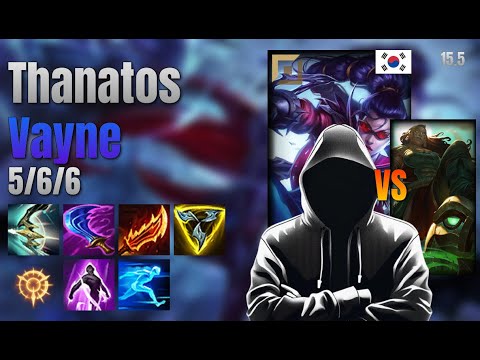 Thanatos Top Vayne vs Illaoi lol KR solo rank Full Game 15.5 | 타나토스 베인 vs 일라오이