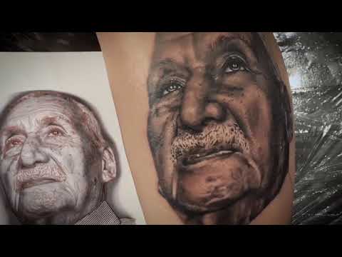 Timelapse - Black and Grey Portrait- how to do black and grey realism - English