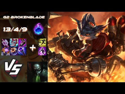 G2 Esports BrokenBlade TOP Rumble vs Urgot - EU Challenger Patch 25.S1.2