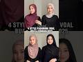 4 STYLE PASHMINA VOAL BUAT LEBARAN 2025 🥹 Shorts Hijab Lebaran