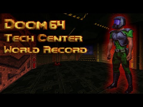 DOOM 64 (2020) - E1M5 Tech Center Speedrun World Record in 1:55