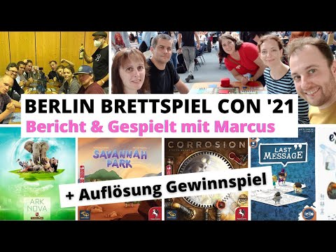 Berlin Brettspiel Con 2021: Bericht & Gespielt (Arche Nova u.a.) mit Marcus - Auflösung Gewinnspiel