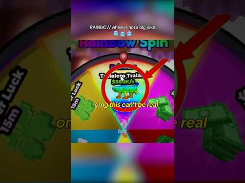 RAINBOW wheel in Steal a Brainrot is not a big joke