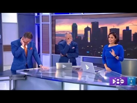 "I was choking on a banana" 🤦😂 #news #blooper