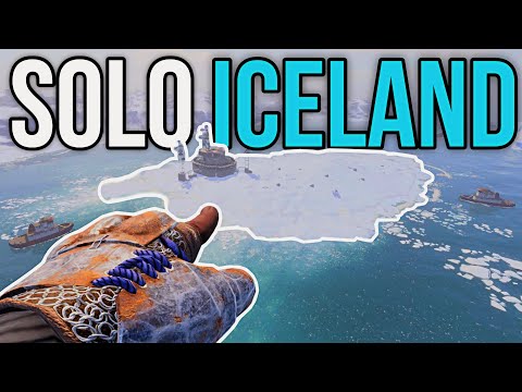 I Built a SOLO MANSION on an ICELAND - Rust Console