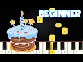 Happy Birthday To You Beginner Piano Tutorial Easy Piano
