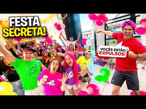 FIZEMOS UMA FESTA ESCONDIDA NA CASA DO ROBSON *Ele brigou com a gente ?