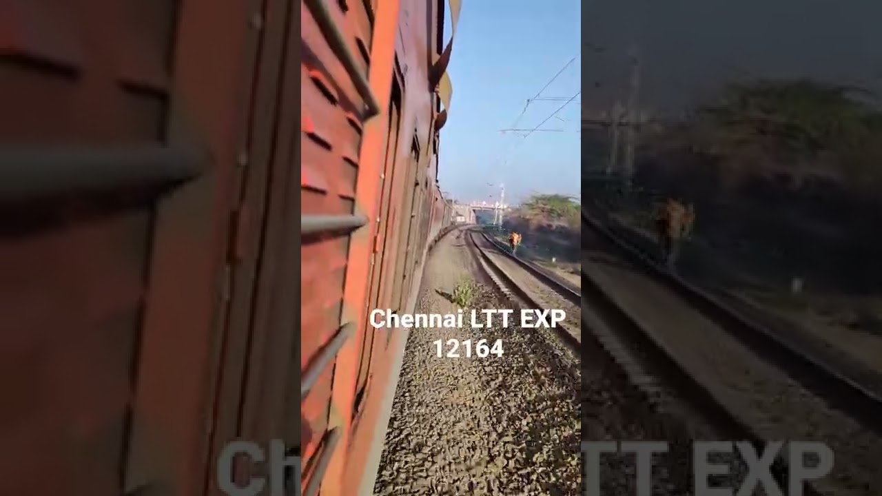 Chennai LTT 12164 Exp Electric Engine Running Solapur station
