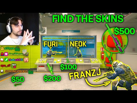 FIND THE SKINS CHALLENGE ft. FranzJ, Neok, & Furi