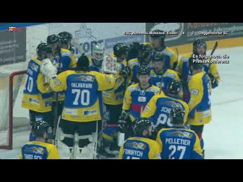 Eishockey DEB OL Playoffs Nord Süd VF SP4 Saison 2017 18 ESC Wohnbau Moskitos Essen vs  Deggendorfer