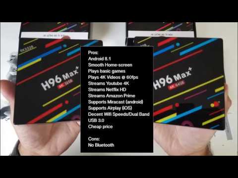 H96 max plus Android 9 0 tv box Review