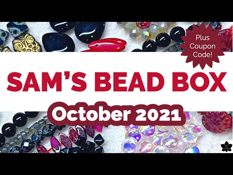 Sam's Bead Box Monthly Subscription October 2021