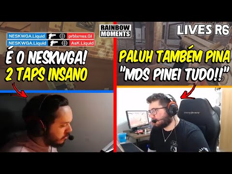 PINADEIRA MONSTRA DO PALUH, 2 TAPS LINDO DO NESK, CLUTCH DO ASK E MAIS - MELHORES MOMENTOS LIVES R6