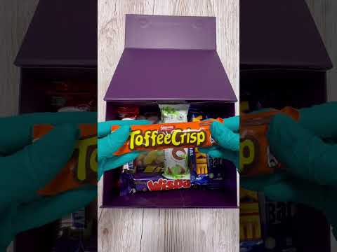 Cadbury Nestle Chocolate & Sweet Gift Box ASMR Aero Kitkat Flake #asmr #cadbury #nestle #sweet