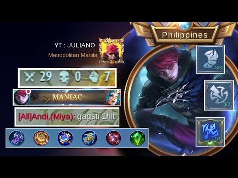 TOP GLOBAL JULIAN BRUTAL DAMAGE ( MUST TRY THIS ) MOBILE LEGENDS BANG BANG
