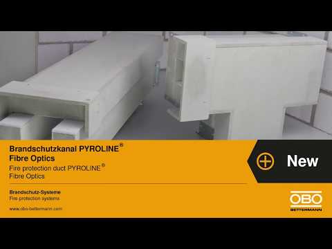 BSS product novelty: Fire protection duct Pyroline® Fibre Optics (DE/EN) - OBO Bettermann   #shorts