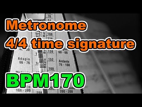 【Metronome】4/4 time signature, 30minutes【BPM170】