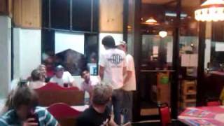 Ricky dancing at Waffle King