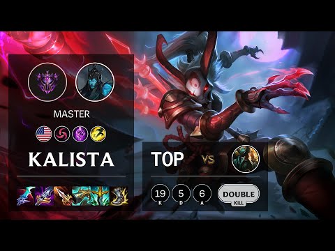 Kalista Top vs Gangplank - NA Master Patch 10.23