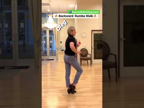 Backward Rumba Walk - tutorial - learn more at 🌎DanceWithOleg.com