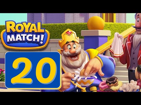 Royal Match - Area 20 - Aqua Room - Gameplay