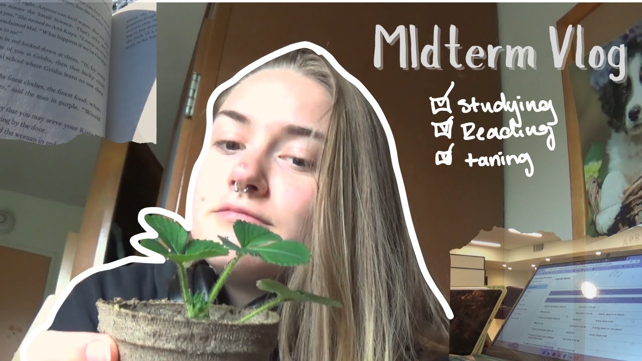 Midterm Study Vlog | Reading, Studying, and more