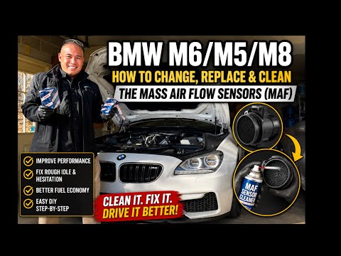 BMW M6/M5/M8 - How to to Change, Replace and Clean the BMW Mass Air Flow Sensors (MAF)