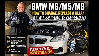BMW M6/M5/M8 - How to to Change, Replace and Clean the BMW Mass Air Flow Sensors (MAF)