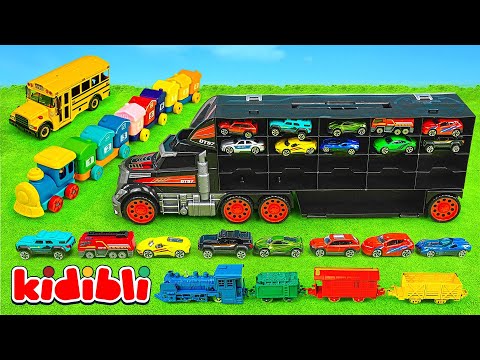 Learn to Count : Counting Train for Kids 🚂 Learn Numbers 0-9 with Animals | Kidibli
