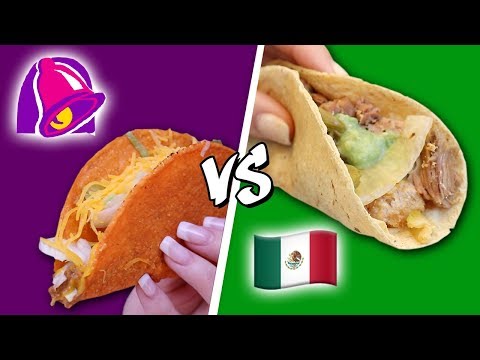 Taco Bell VS AUTHENTIC Mexican Food Video