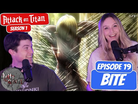 FEMALE TITAN TRAPPED!? | First Attack on Titan Reaction with my Girlfriend | Chapter 19 "Bite"