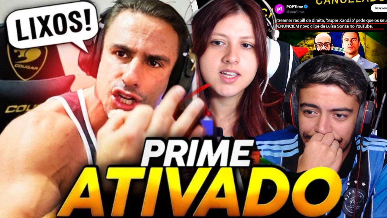 💥SUPER XANDÃO ATIVOU o MODO PRIME e RESPONDE PÁGINA do TWITTER | REACT