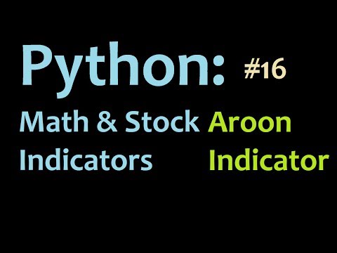 Aroon Indicator Mathematics and stock indicators in Python 16