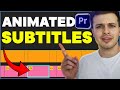 How to AUTOMATICALLY Create ANIMATED SUBTITLES in Premiere Pro (2024)