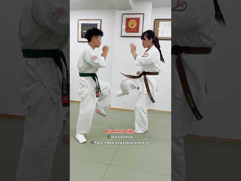 【約束組手】フェイントからの下段蹴り #大谷道場 #空手 #fullcontactkarate #karate #kyokushin #martialarts #shorts