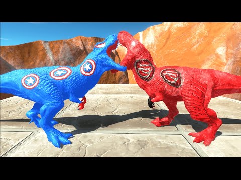 DAREDEVIL T-REX MOUNTAIN DEATH CLIMB - Animal Revolt Battle Simulator