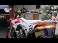 Honda CRF450R Shoots Fire on Rev!