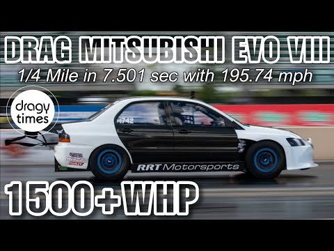 Drag Mitsubishi Evo Vlll | Brutal Sound & Extreme Dragy acceleration 0-315 km/h in 7.501 seconds !