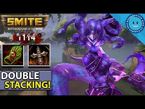 SMITE: SEASON 5 MEDUSA DOUBLE STACK BUILD! MY POWER LEVEL IS OVER 9000! (SMITE Season 5 - Gameplay)