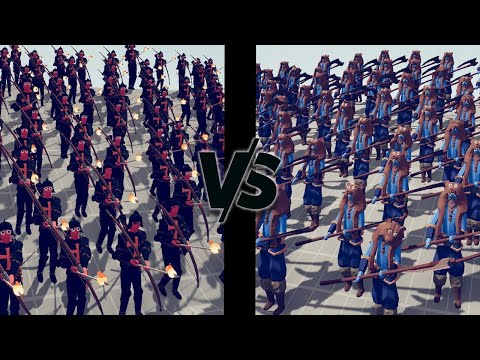 100X FIRE ARCHERS VS 100X MELEE UNITS - TOTALLY ACCURATE BATTLE SIMULATOR