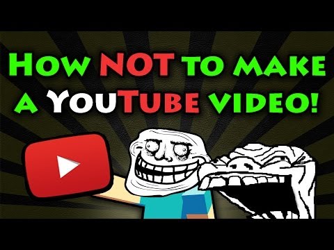 How NOT to make a Minecraft YouTube Video! Video