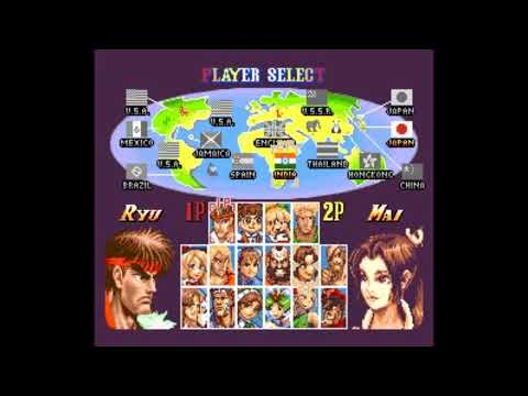 美少女 スーパーストリートファイターII: Glamor Queen - Powerful Pinata vs Clumsy Godzilla